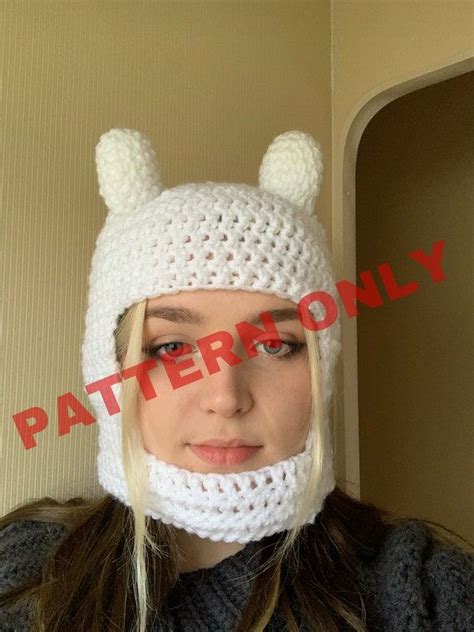 adventure time crochet hat|finn hat crochet pattern pdf.